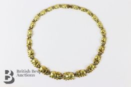 14ct Yellow Gold Necklace with Elephant Pendant