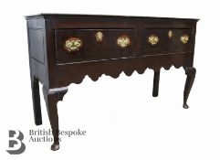 George II Oak Dresser Base