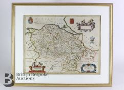 Blaeu, Willem Jansson Denbigiensis Comitatus et Comitaus Flintensis.