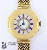 Continental 18k Half Hunter Pocket Watch