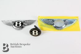 Bentley Front and Rear Bentley Wings Badges 1919-2019 Edition