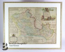 Speed (John) Map of Bedfordshire and Bowen (Emanuel) Map