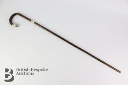 Silver Topped Walking Cane