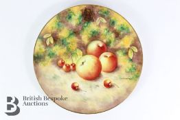 Royal Worcester B.Orb Cabinet Plate