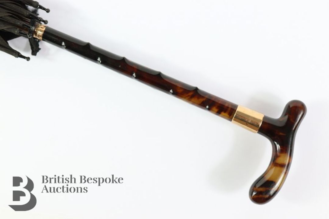 Edwardian Lady's Black Parasol - Image 6 of 7