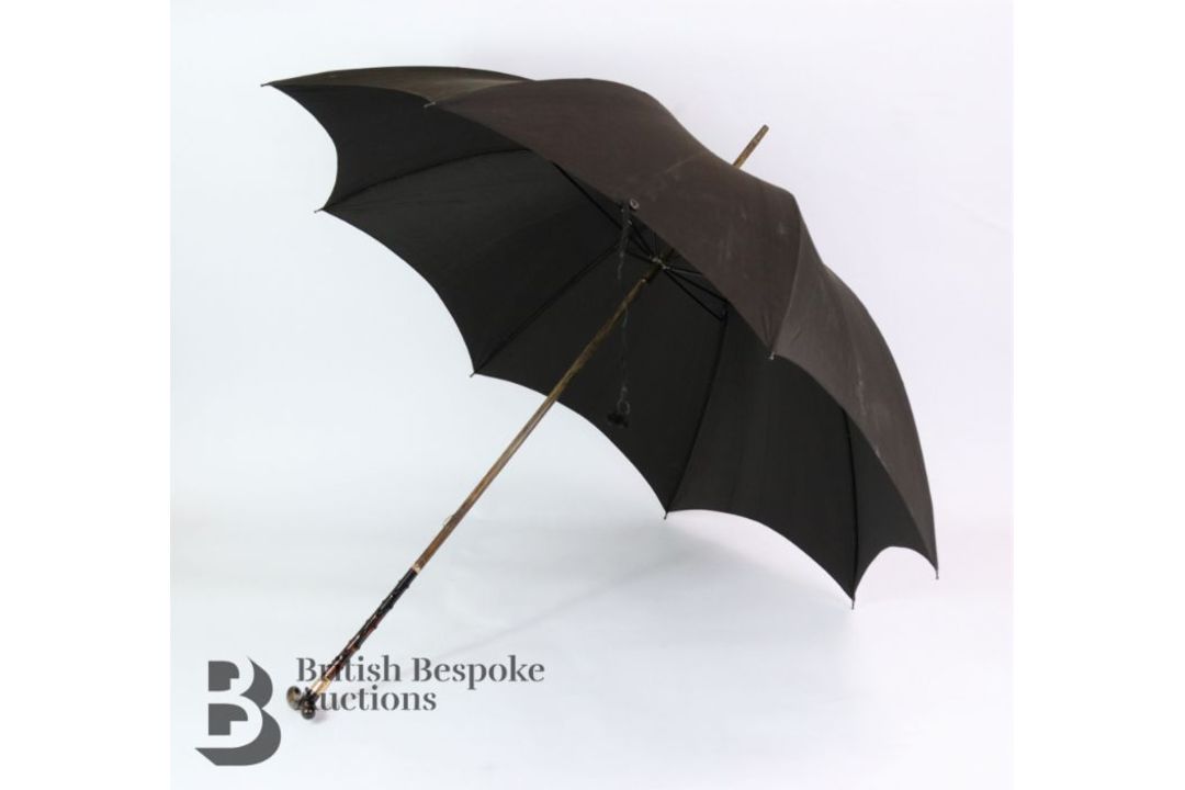Edwardian Lady's Black Parasol - Image 7 of 7