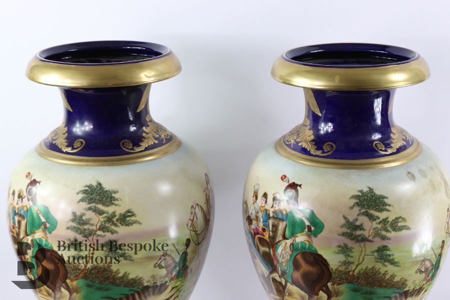 Pair of Sevres-Style Vases - Image 5 of 9