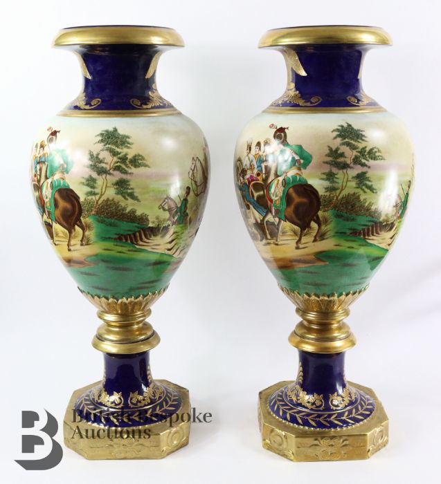 Pair of Sevres-Style Vases - Image 2 of 9