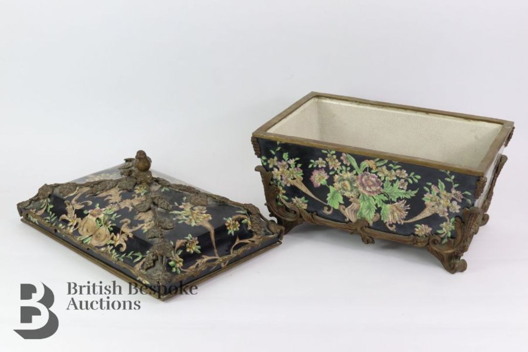 20th Century Ceramic Jardiniere and Cover - Image 8 of 9