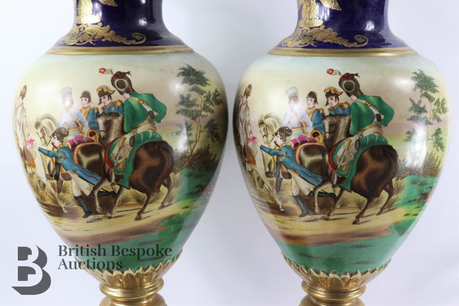 Pair of Sevres-Style Vases - Image 7 of 9