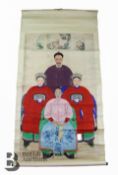 19th Century Chinese Ancestral Scroll Painting