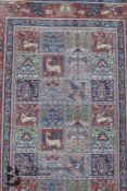 Small Persian 20th Century Khorasan-Mood Rug
