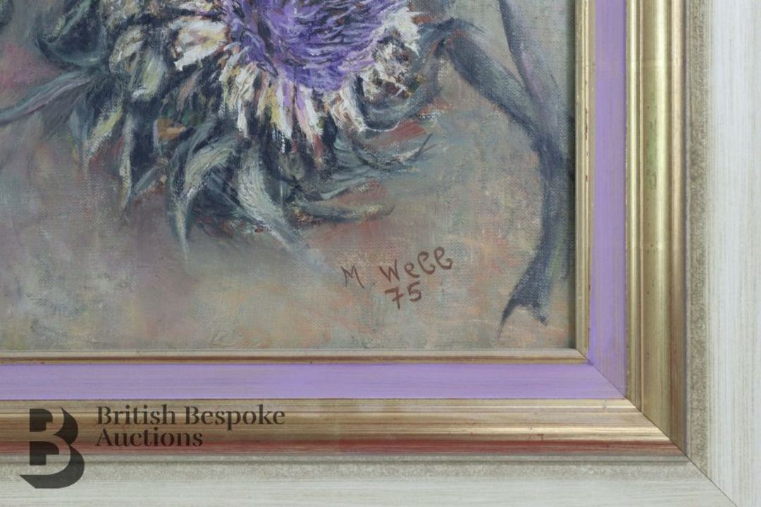 20th Century Oil Painting of Artichokes - Image 3 of 3