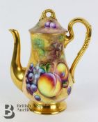 Royal Worcester Fallen Fruit Coffee Pot