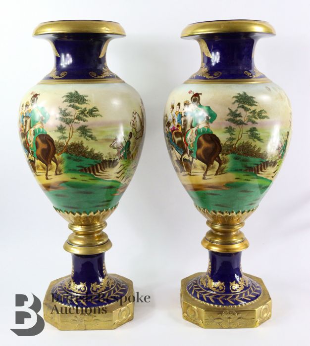 Pair of Sevres-Style Vases - Image 4 of 9