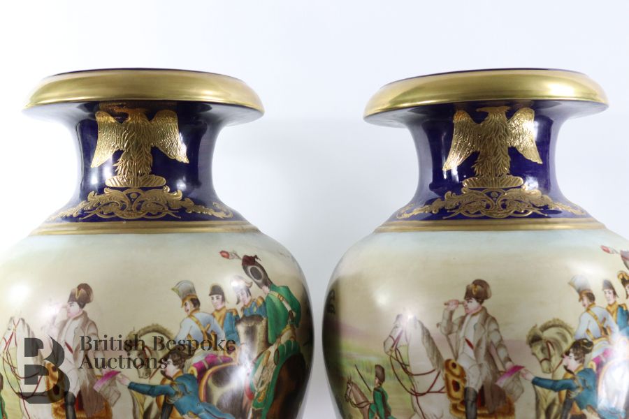 Pair of Sevres-Style Vases - Image 8 of 9