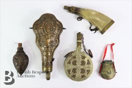 G & J.W Hawkesley Copper and Brass Powder Flask