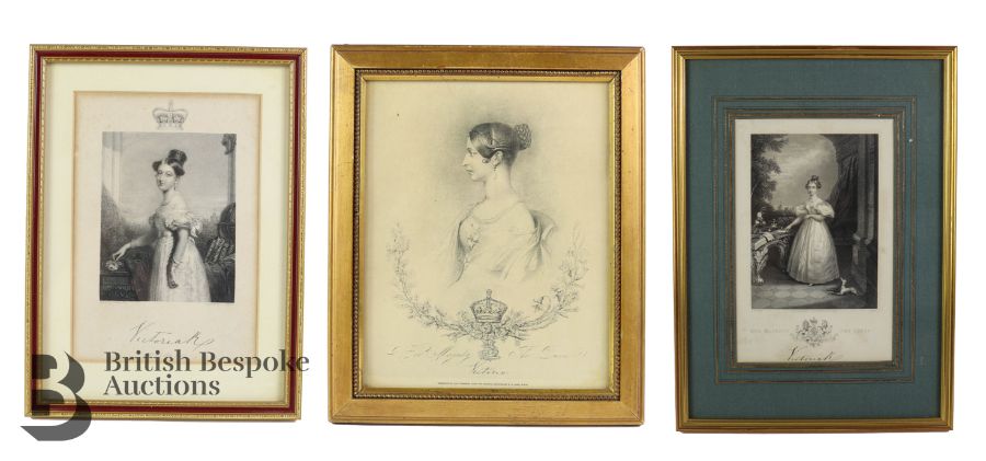 19th Century Engravings of Her Majesty Queen Victoria