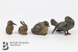 19th Century Cold-Cast Bronze Figures