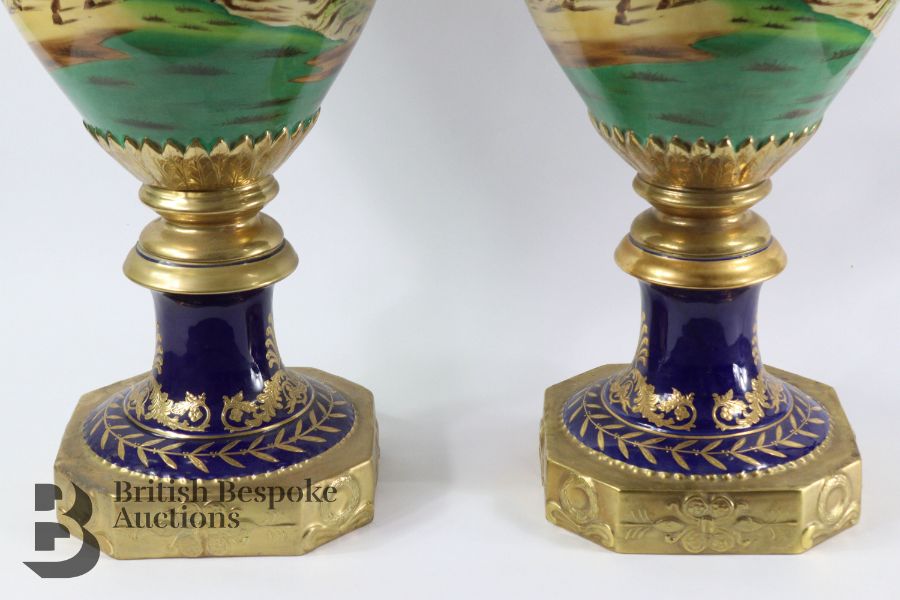 Pair of Sevres-Style Vases - Image 6 of 9