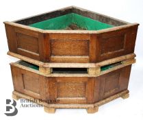 Pair of Corner Jardiniere