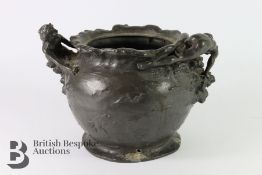 German Cast Metal Jardiniere