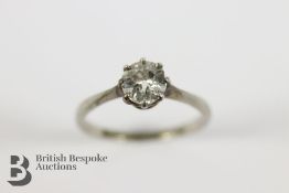 18ct Yellow Gold Solitaire Diamond Ring