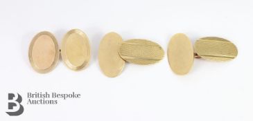 Gentleman's 9ct Gold Vintage Cufflink's