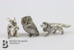 Three Silver Figurines