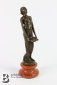 Contemporary Bronze Feminine Figurine