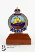Nassau Bahamas Enamel Grill Car Badge