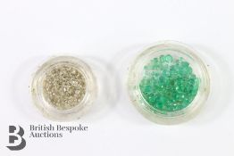 Quantity of Loose Emeralds and Diamonds