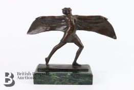 Contemporary Bronzed Figure of a Lady