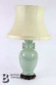 Chinese Celadon Lamp Base