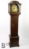 Thomas Lister Halifax Oak Cased Grandmother Clock