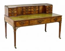 George III Mahogany and Gilt Bronze Library Desk