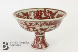20th Century Chinese Stem Cup