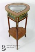 Edwardian Heart-Form Bjouterie Table