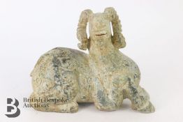 Carved Stone Ram