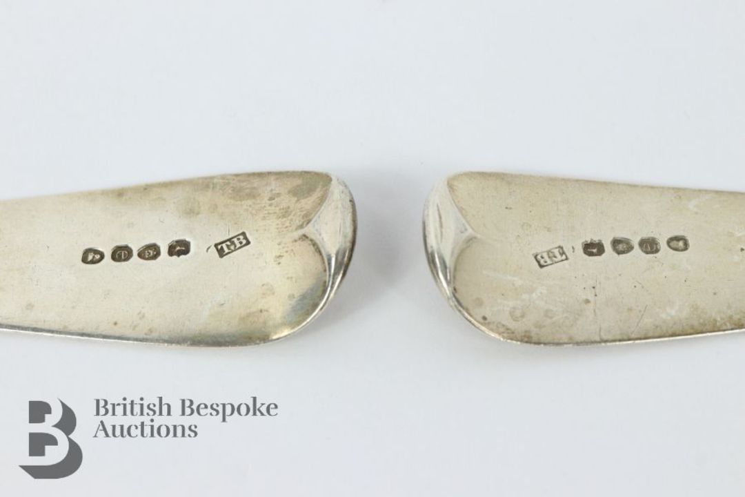Pair of Georgian Silver Basting Spoons - Image 3 of 3
