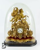 Large French Gilt Mantel Clock