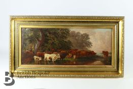 Thomas Thomas (Exh. 1882-1892) Oil on Canvas