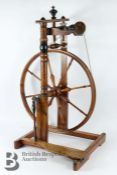 Late 19th Century Fruitwood Spinnning Wheel