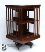 Mahogany Rotating Bookcase