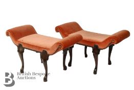 Pair of Mahogany Window Seats