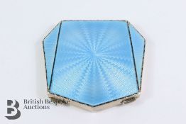 Solid Silver and Enamel Compact