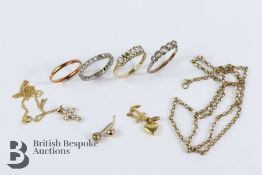 Miscellaneous Gold Jewellery