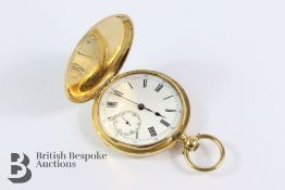 18k Yellow Gold Full Hunter Pocket Watch