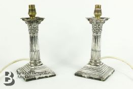 Pair of Silver Candlesticks