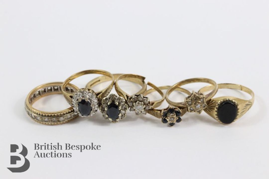 Collection of 9ct Gold Rings - Image 1 of 5